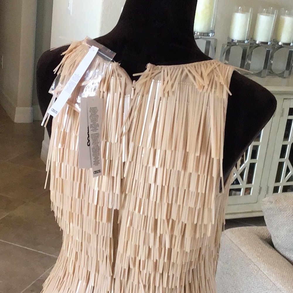 ASOS embellished back zip dress, sleeveless, size 4, NWT - Picture 7 of 11